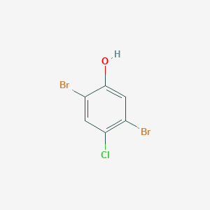 molecular formula C6H3Br2ClO B14030912 2,5-Dibromo-4-chlorophenol 