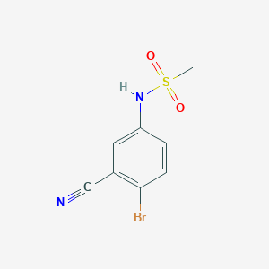 molecular formula C8H7BrN2O2S B1403096 N-(4-bromo-3-cyanophenyl)methanesulfonamide CAS No. 1206776-43-3