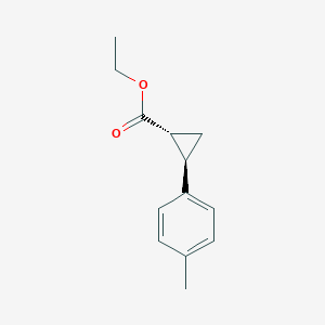 molecular formula C13H16O2 B14030997 trans-Ethyl 2-(P-tolyl)cyclopropanecarboxylate 
