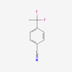 molecular formula C9H7F2N B1403102 4-(1,1-Difluoroethyl)benzonitrile CAS No. 55805-05-5