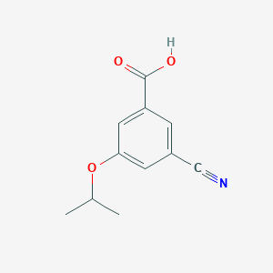 molecular formula C11H11NO3 B1403104 3-Cyano-5-isopropoxybenzoic acid CAS No. 1306763-49-4