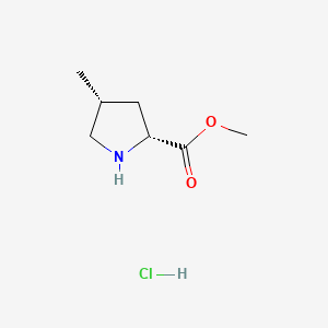 molecular formula C7H14ClNO2 B14031138 Methyl (2R,4R)-4-methylpyrrolidine-2-carboxylate hcl 