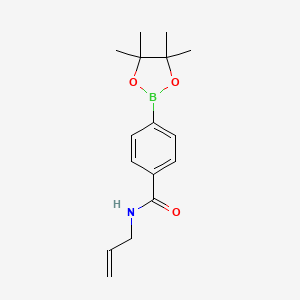 molecular formula C16H22BNO3 B14031145 N-allyl-4-(4,4,5,5-tetramethyl-1,3,2-dioxaborolan-2-yl)benzamide 