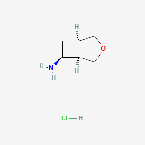 molecular formula C6H12ClNO B14031193 Rac-(1R,5R,6S)-3-oxabicyclo[3.2.0]heptan-6-amine hcl 