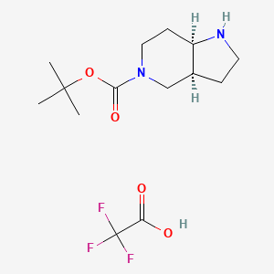 molecular formula C14H23F3N2O4 B14031199 Cis-tert-butyl hexahydro-1H-pyrrolo[3,2-c]pyridine-5(6H)-carboxylate 2,2,2-trifluoroacetate 