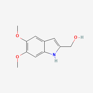 molecular formula C11H13NO3 B14031200 (5,6-Dimethoxy-1H-indol-2-yl)methanol 