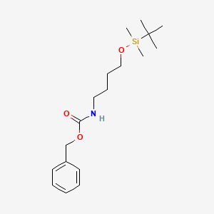 molecular formula C18H31NO3Si B14031272 Benzyl 4-(tert-butyldimethylsilyloxy) butylcarbamate 