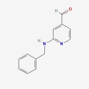 molecular formula C13H12N2O B14031279 2-(Benzylamino)isonicotinaldehyde 