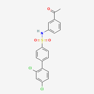 N-(3-Acetylphenyl)-2',4'-dichlorobiphenyl-4-sulfonamide