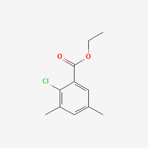 molecular formula C11H13ClO2 B14031375 Ethyl 2-chloro-3,5-dimethylbenzoate 
