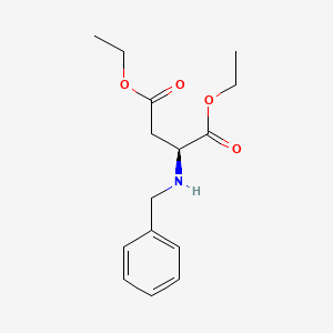 molecular formula C15H21NO4 B14031395 L-Aspartic acid, N-(phenylmethyl)-, diethyl ester CAS No. 16115-72-3
