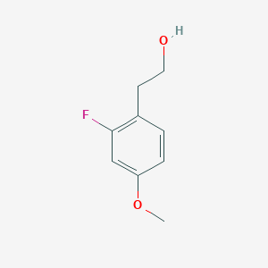 molecular formula C9H11FO2 B1403141 2-(2-Fluoro-4-methoxyphenyl)ethanol CAS No. 1147392-04-8