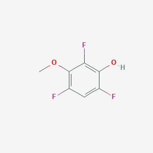 molecular formula C7H5F3O2 B14031462 2,4,6-Trifluoro-3-methoxyphenol 