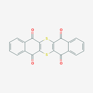 molecular formula C20H8O4S2 B14031491 Dibenzo[b,i]thianthrene-5,7,12,14-tetrone 