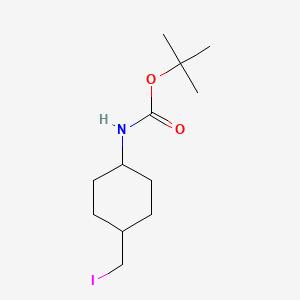 molecular formula C12H22INO2 B1403152 Tert-butyl 4-(iodomethyl)cyclohexylcarbamate CAS No. 947141-77-7