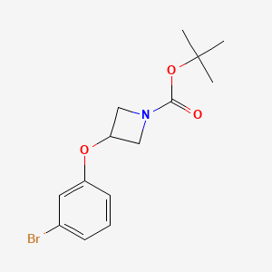 molecular formula C14H18BrNO3 B1403154 Tert-butyl 3-(3-bromophenoxy)azetidine-1-carboxylate CAS No. 1219982-76-9