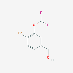 molecular formula C8H7BrF2O2 B1403155 (4-Bromo-3-difluoromethoxyphenyl)-methanol CAS No. 1331943-89-5