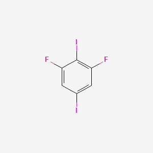 molecular formula C6H2F2I2 B14031553 1,3-Difluoro-2,5-diiodobenzene 