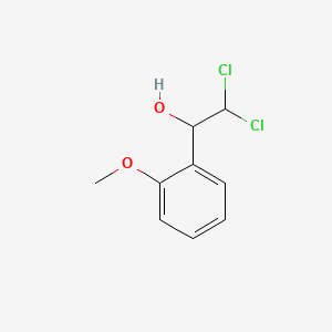 molecular formula C9H10Cl2O2 B14031593 2,2-Dichloro-1-(2-methoxyphenyl)ethanol 