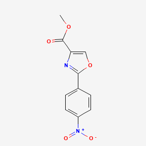 molecular formula C11H8N2O5 B1403161 Methyl 2-(4-Nitrophenyl)oxazole-4-carboxylate CAS No. 1171126-87-6