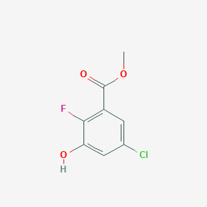 molecular formula C8H6ClFO3 B14031615 Methyl 5-chloro-2-fluoro-3-hydroxybenzoate 