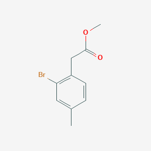 molecular formula C10H11BrO2 B1403162 Methyl 2-(2-bromo-4-methylphenyl)acetate CAS No. 77053-52-2