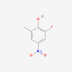 molecular formula C7H6FNO3 B14031638 2-Fluoro-6-methyl-4-nitrophenol 