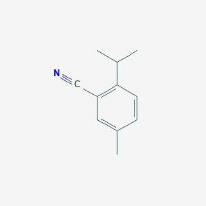 molecular formula C11H13N B14031643 2-Isopropyl-5-methylbenzonitrile 