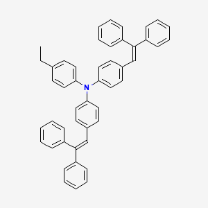 molecular formula C48H39N B14031683 N,N-bis[4-(2,2-diphenylethenyl)phenyl]-4-ethylbenzenamine 