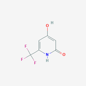 molecular formula C6H4F3NO2 B1403170 4-Hydroxy-6-(trifluoromethyl)pyridin-2(1H)-one CAS No. 947144-32-3