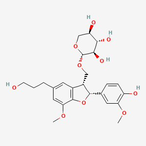 molecular formula C25H32O10 B14031711 Dihydrodehydrodiconiferyl Alcohol Beta-D-Xylopyranoside 