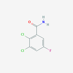 molecular formula C7H4Cl2FNO B1403172 2,3-Dichloro-5-fluorobenzamide CAS No. 1804514-13-3