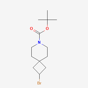 molecular formula C13H22BrNO2 B1403173 Tert-butyl 2-bromo-7-azaspiro[3.5]nonane-7-carboxylate CAS No. 1225276-07-2
