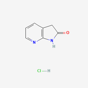 molecular formula C7H7ClN2O B1403174 1H-吡咯并[2,3-b]吡啶-2(3H)-酮盐酸盐 CAS No. 1427367-62-1