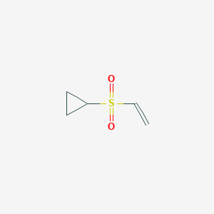 molecular formula C5H8O2S B14031755 (Vinylsulfonyl)cyclopropane 