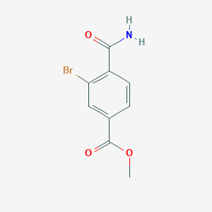 molecular formula C9H8BrNO3 B1403177 Methyl 3-bromo-4-carbamoylbenzoate CAS No. 1149388-50-0