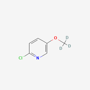molecular formula C6H6ClNO B14031775 2-Chloro-5-(methoxy-D3)pyridine 