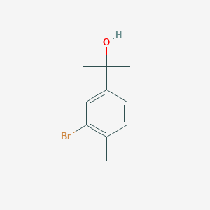 molecular formula C10H13BrO B1403182 2-(3-Bromo-4-methylphenyl)propan-2-ol CAS No. 40180-81-2