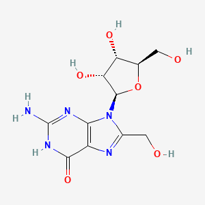 molecular formula C11H15N5O6 B14031826 8-Hydroxymethylguanosine 