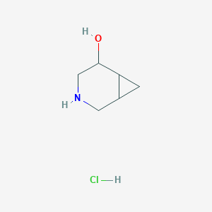 molecular formula C6H12ClNO B14031837 3-Azabicyclo[4.1.0]heptan-5-OL hcl 