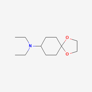 molecular formula C12H23NO2 B14031886 N,N-Diethyl-1,4-dioxaspiro[4.5]decan-8-amine 