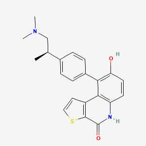 (R)-9-(4-(1-(dimethylamino)propan-2-yl)phenyl)-8-hydroxythieno[2,3-c]quinolin-4(5H)-one