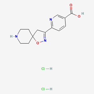 6-(1-Oxa-2,8-diazaspiro[4.5]dec-2-en-3-yl)nicotinic acid dihydrochloride