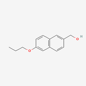 molecular formula C14H16O2 B14031990 (6-Propoxynaphthalen-2-yl)methanol 