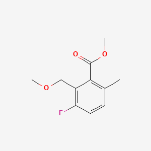 molecular formula C11H13FO3 B14031998 Methyl 3-fluoro-2-(methoxymethyl)-6-methylbenzoate 