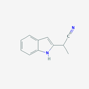 molecular formula C11H10N2 B014032 2-(1-Cyanoethyl)indole CAS No. 76017-87-3