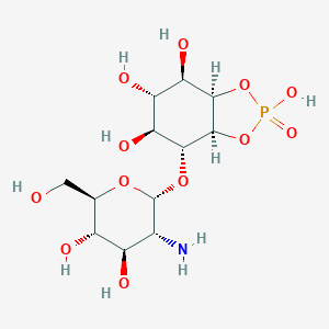 molecular formula C12H22NO12P B140320 6-(alpha-D-glucosaminyl)-1D-myo-inositol 1,2-cyclic phosphate CAS No. 140391-24-8