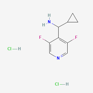 molecular formula C9H12Cl2F2N2 B14032006 Cyclopropyl(3,5-difluoropyridin-4-yl)methanamine dihydrochloride 