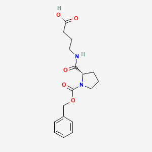 1-Pyrrolidinecarboxylic acid, 2-[[(3-carboxypropyl)amino]carbonyl]-, 1-(phenylmethyl) ester, (2S)-