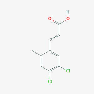 molecular formula C10H8Cl2O2 B1403206 3-(4,5-Dichloro-2-methylphenyl)prop-2-enoic acid CAS No. 1807389-75-8